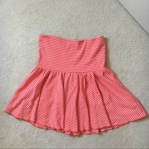 Ann Taylor striped peplum boho shirt
